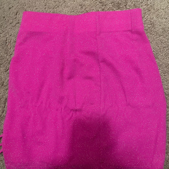 Nbd Barbie pink shiny mini skirt xxs - Picture 4 of 5